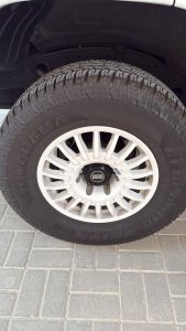Braid 17” rims (white) — car part for sale in UAE