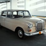 Mercedes-Benz 230 Fintail (W110), 1967. Rare twin carb car with the four speed floor shift manual. thumbnail 1