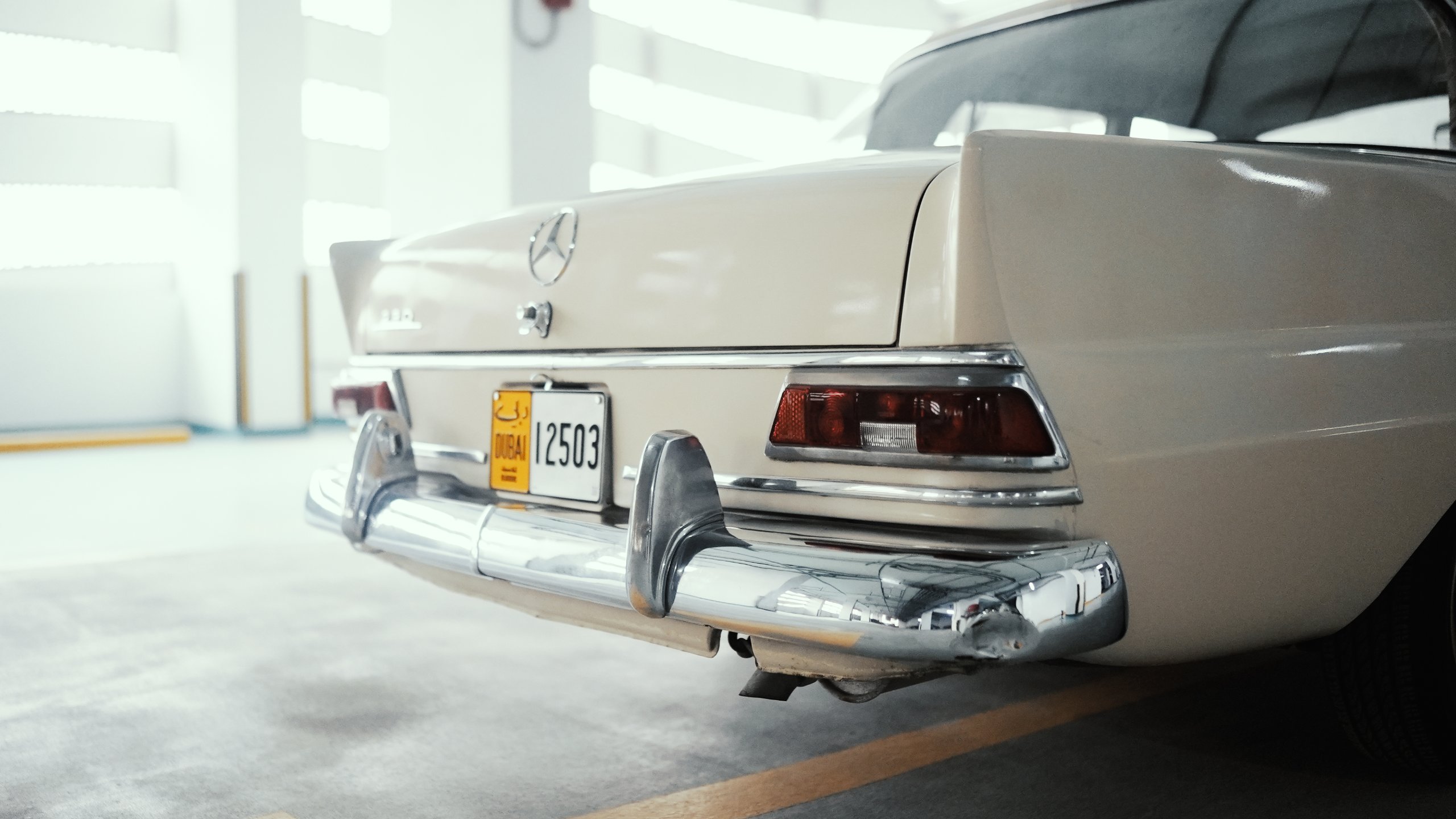 Mercedes-Benz 230 Fintail (W110), 1967. Rare twin carb car with the four speed floor shift manual. for sale in Dubai, UAE – photo 11 of 20