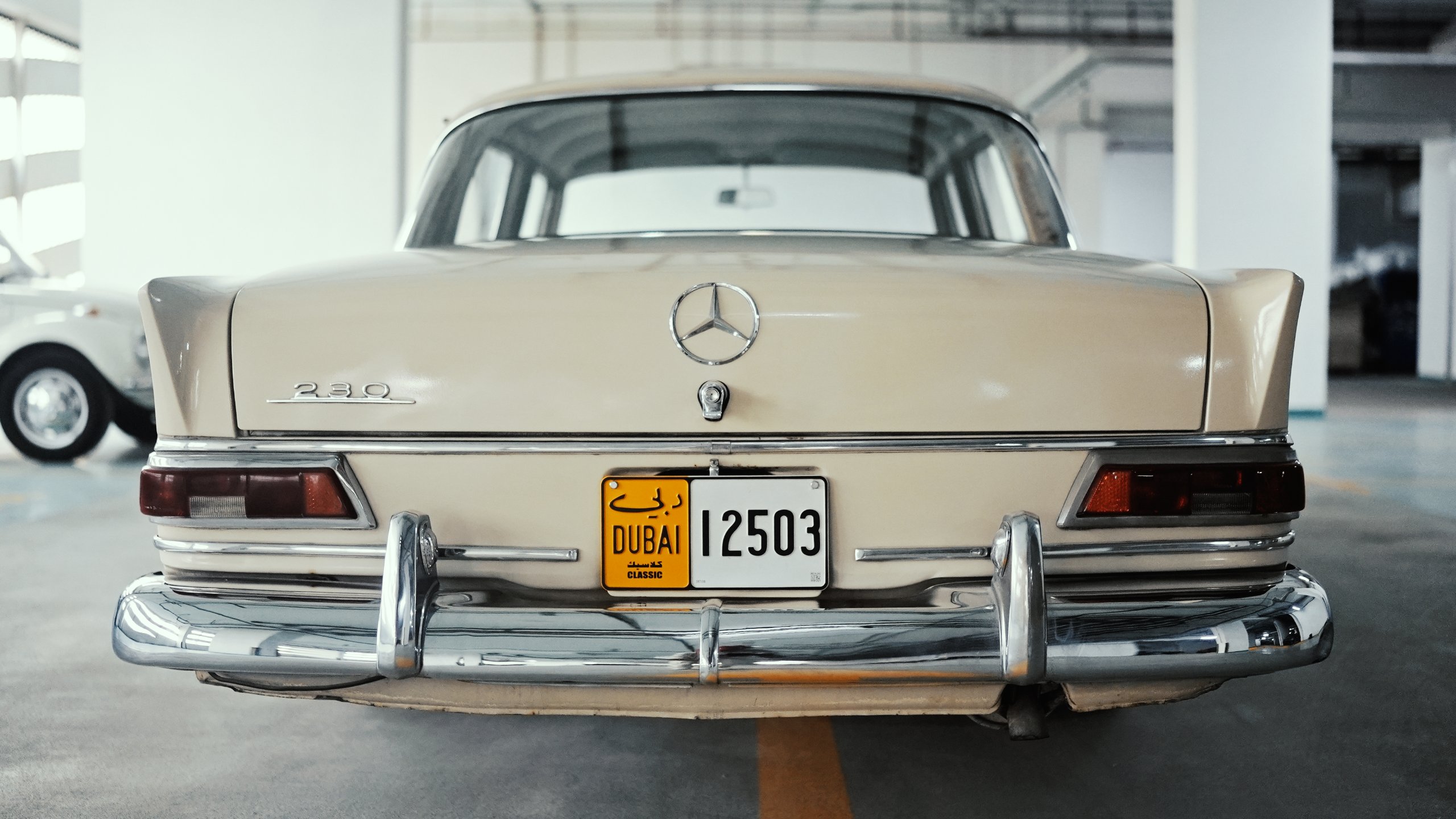 Mercedes-Benz 230 Fintail (W110), 1967. Rare twin carb car with the four speed floor shift manual. for sale in Dubai, UAE – photo 12 of 20