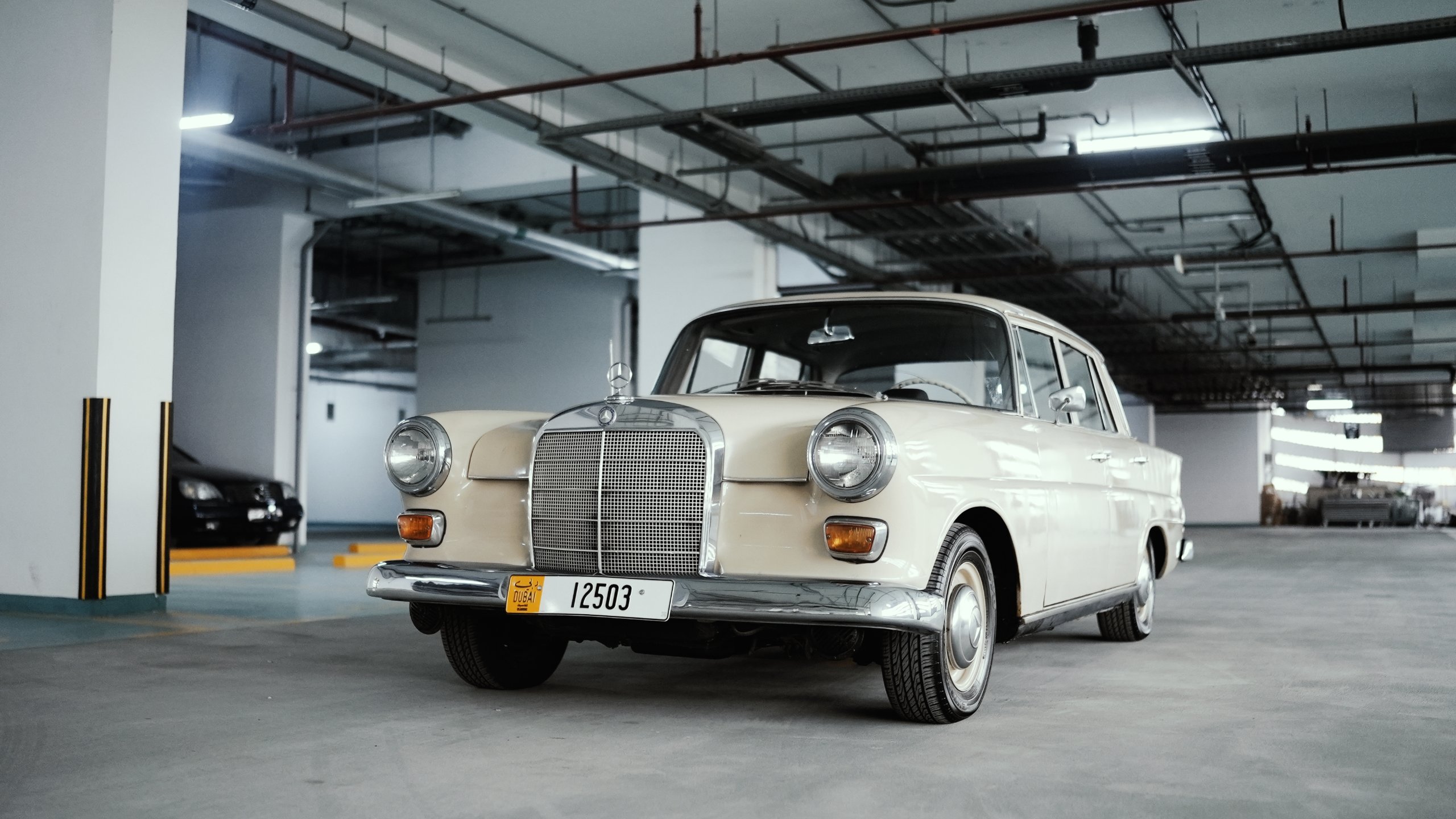 Mercedes-Benz 230 Fintail (W110), 1967. Rare twin carb car with the four speed floor shift manual. for sale in Dubai, UAE – photo 4 of 20