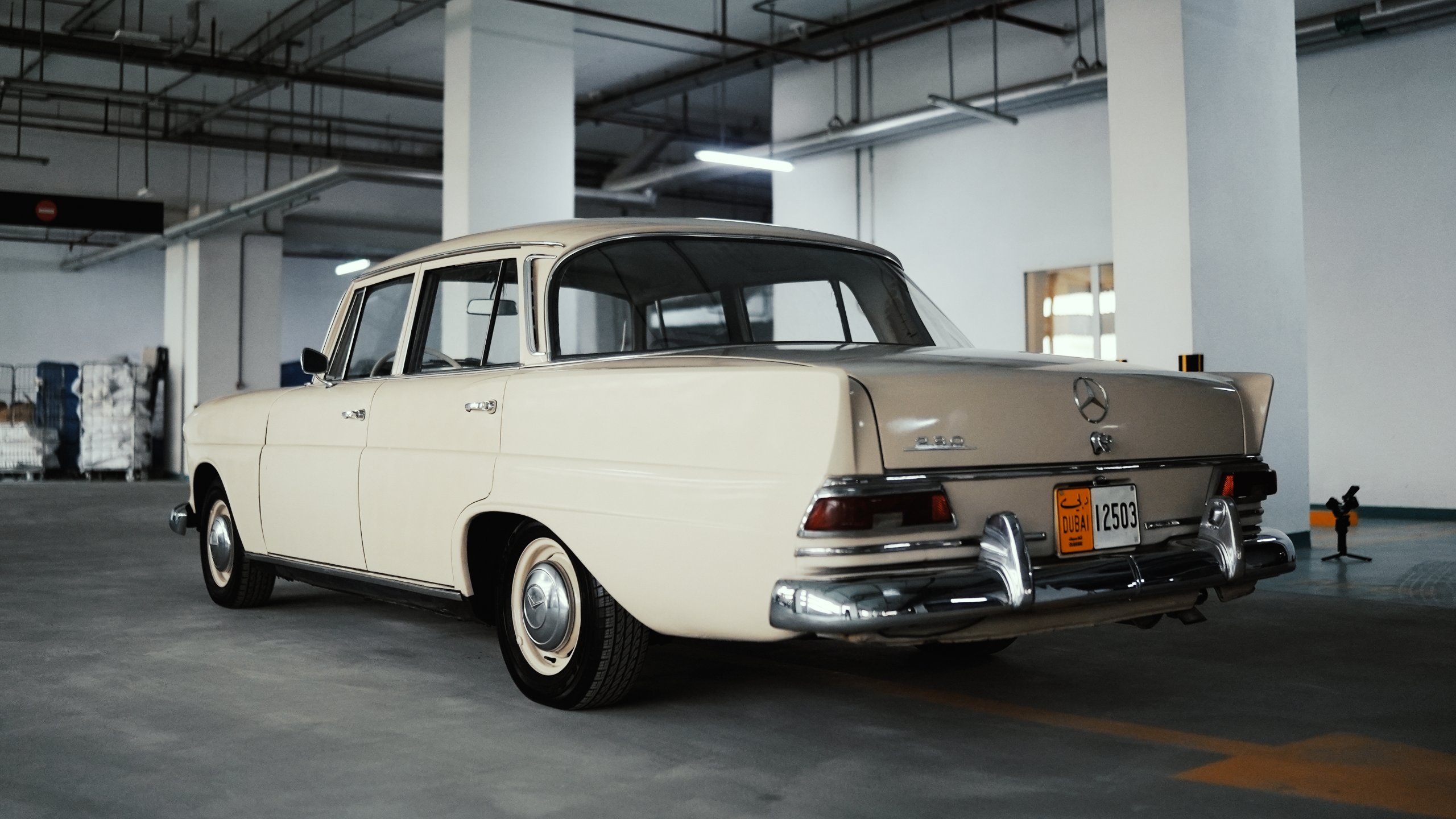 Mercedes-Benz 230 Fintail (W110), 1967. Rare twin carb car with the four speed floor shift manual. for sale in Dubai, UAE – photo 9 of 20