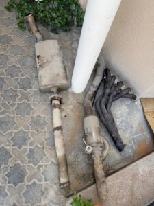 Full 3” exhaust system for Nissan Patrol Y61 SWB — car part for sale in UAE