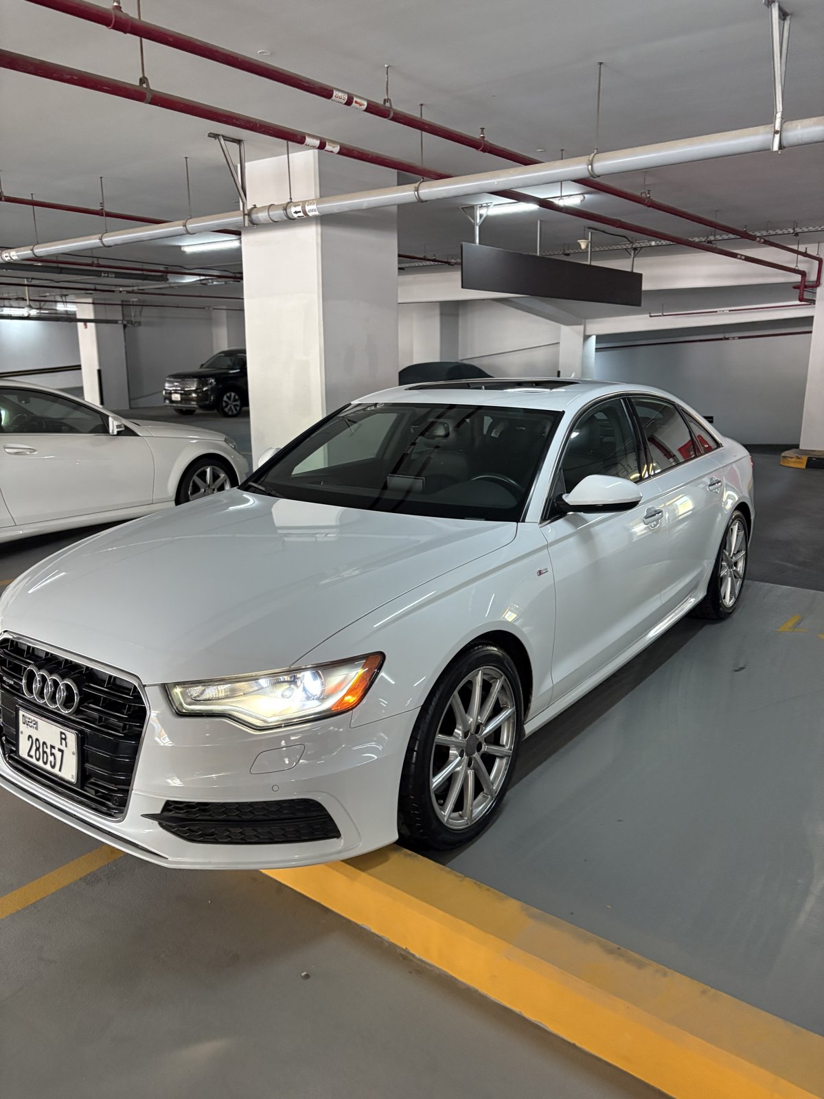 2015 Audi A6 3.0T quattro Technik, White, Canadian Specs, Only 78,000 km for sale in Dubai, UAE – photo 3 of 7