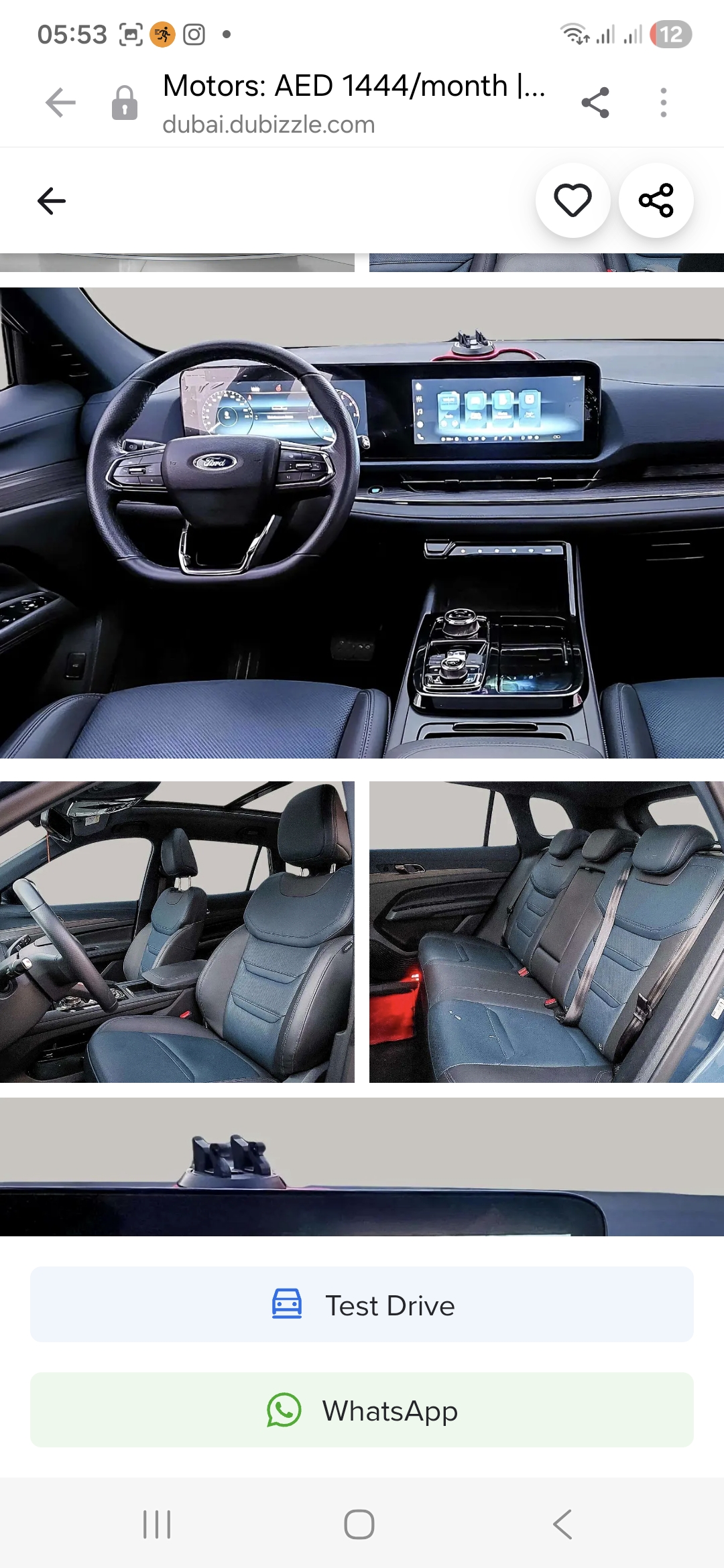 2024 Ford territory titanium only 11k km for sale for sale in Dubai, UAE – photo 2 of 5